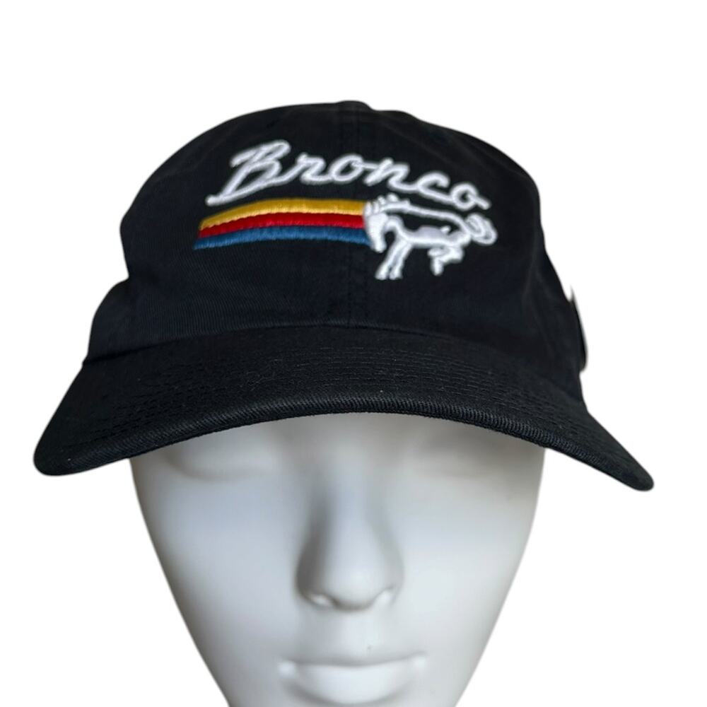 American Needle Ford Bronco Ballpark Dad Hat Navy Retro Stripe Strapback NWT